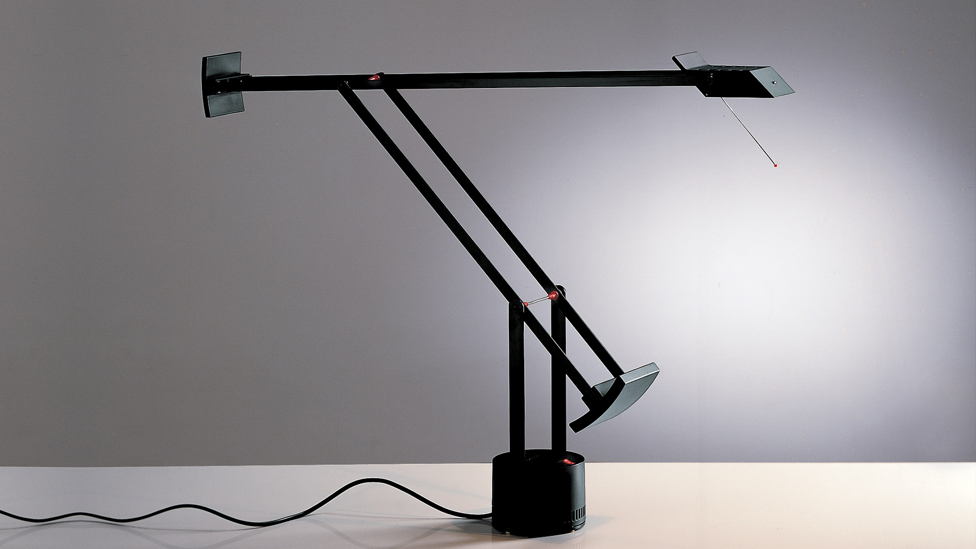 Artemide TIzio Table Lamp Black Environment