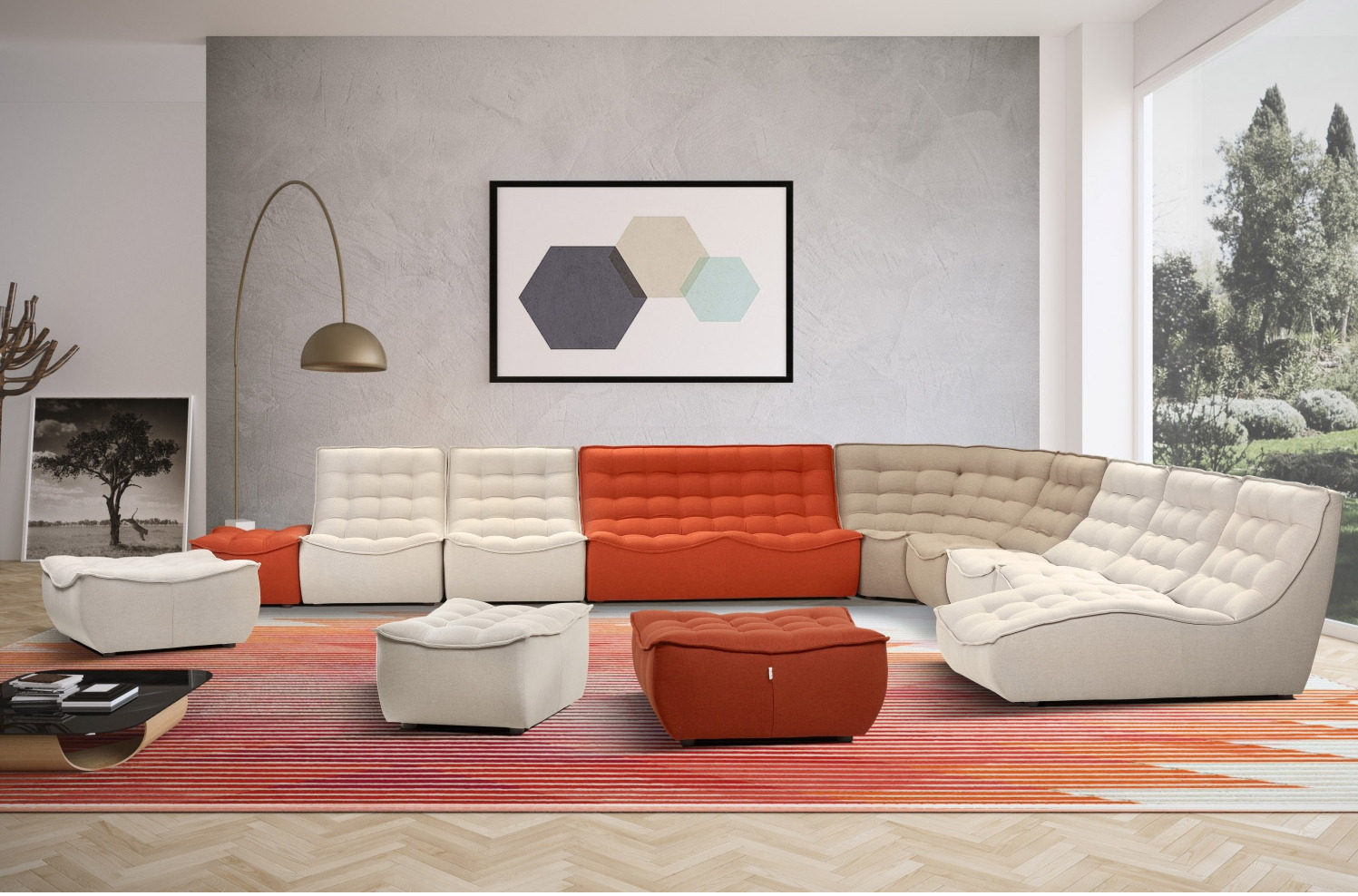Calia Single - Premium Sofa choice module Italia Banjo -